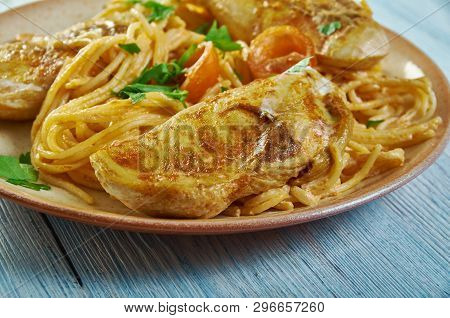 Spicy Chicken Lazone Pasta