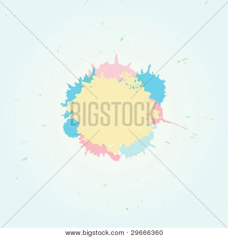 Splash pastel de vecteur.