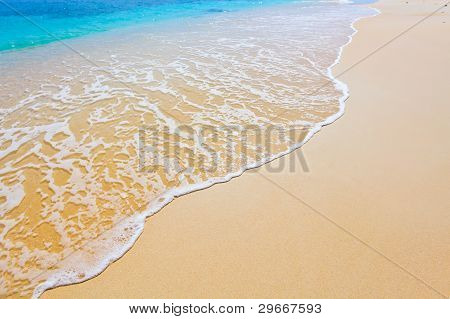Biały piasek plaży