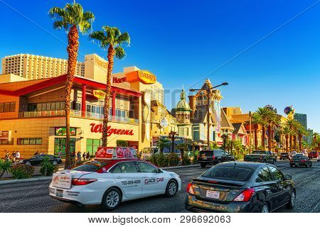 Las Vegas, Nevada, Main Street Of Las Vegas- Is The Strip.