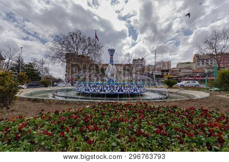 Kutahya / Turkey-april 08,2019:the City Square And Symbol Of The City
