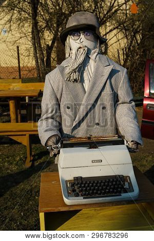 Sabile, Latvia - April 21, 2019: Small Artificial City Of Dolls In Sabile, Latvia - Lellu Pilseta