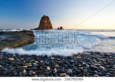 Majestic Moment At Papuma Beach,indonesia