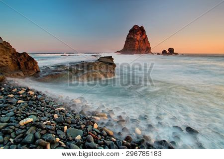 Majestic Moment At Papuma Beach,indonesia