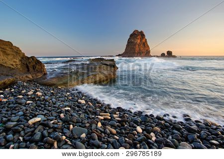 Majestic Moment At Papuma Beach,indonesia