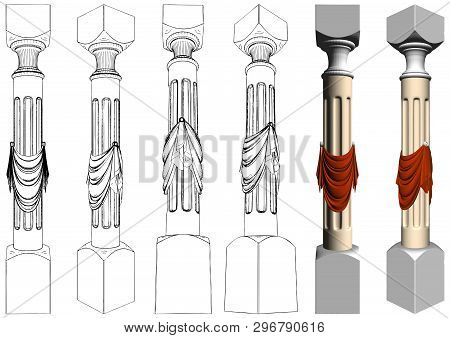 Vector Ancient Column Ancient Column Vector Vector & Photo (Free Trial) | Bigstock