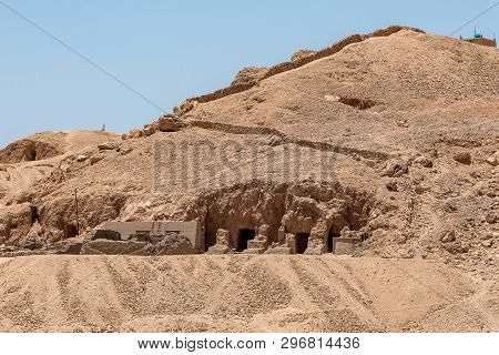 The Antique Temple Of Female Pharao Hatchepsut Near Luxor In Egypt
