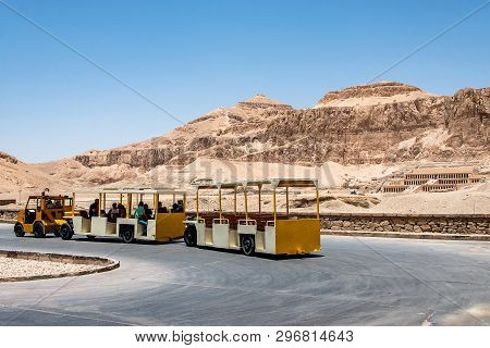 Luxor Egypt 18.05.2018 The Antique Temple Of Female Pharao Hatchepsut Near Luxor In Egypt