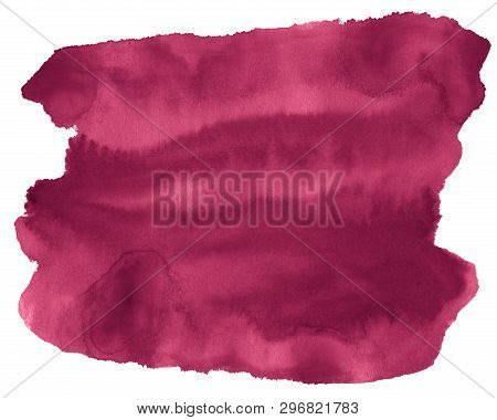 Persian Red Watercolor Abstract Background, Stain, Splash Paint, Stain, Divorce. Vintage Paintings F