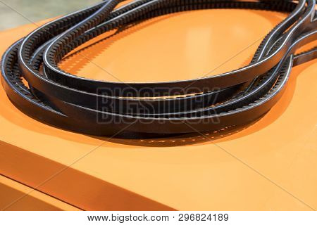 Timing Belf For Automotive Engine ; Close Up
