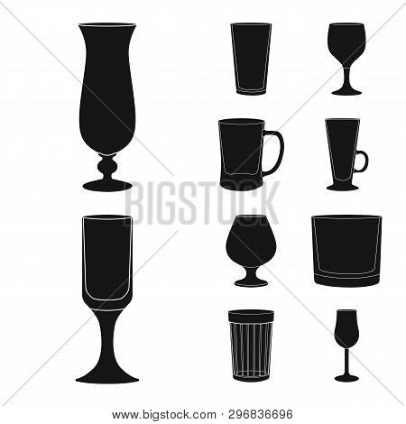 Isolated Object Of Texture And Volume Logo. Set Of Texture And Container Stock Vector Illustration.