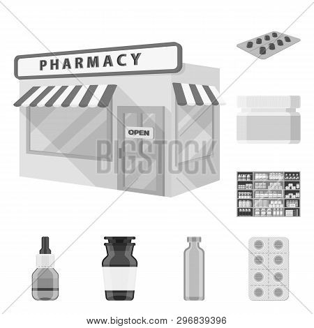 Isolated Object Of Medicine And Health Icon. Set Of Medicine And Help Vector Icon For Stock.