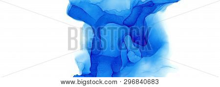 Alcohol Ink Multicolor Texture. Fluid Ink Abstract Background. Art For Design