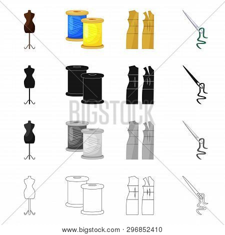 Vector Illustration Of Craft And Handcraft Logo. Set Of Craft And Industry Stock Vector Illustration