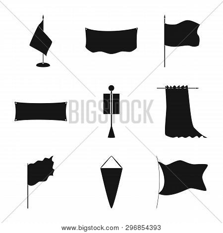 Vector Illustration Of Material And Media  Icon. Set Of Material And Textile  Vector Icon For Stock.