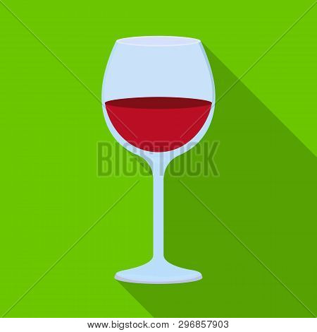 Vector Design Of Wine And Red Symbol. Set Of Wine And Wineglass Stock Symbol For Web.