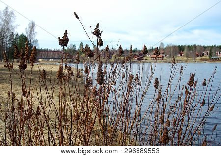 The Small Town Of Dala Floda On The River Västerdalälven In Dalarna,sweden.
