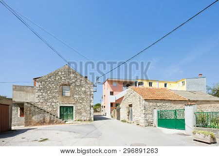 Pakostane, Croatia, Europe - Traditional Farming Houses In The Back Country Of Pakostane