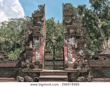 The Entrance To An Old Balinese Village To An Old Balinese Vil