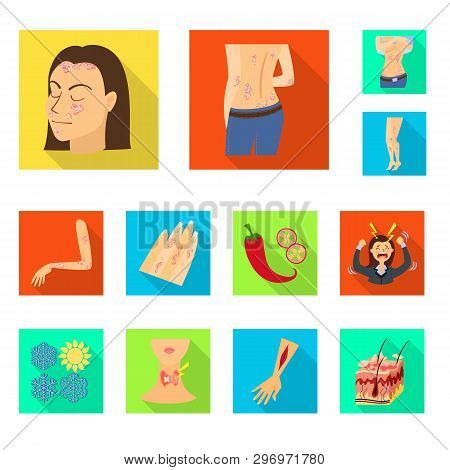 Vector Design Of Dermatology And Disease Logo. Set Of Dermatology And Medical  Stock Vector Illustra
