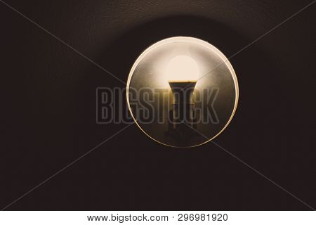Isolated Old Bulb Light