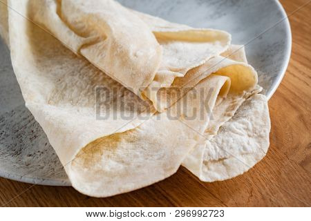 Lavash (soft, thin unleavened flatbread)