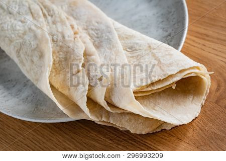 Lavash (soft, thin unleavened flatbread)