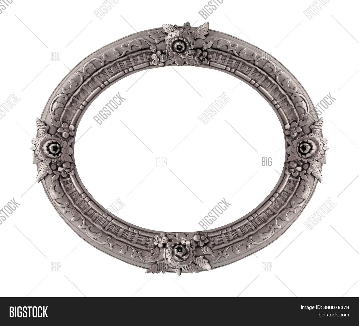 Silver Oval Frame Image & Photo (Free Trial) | Bigstock