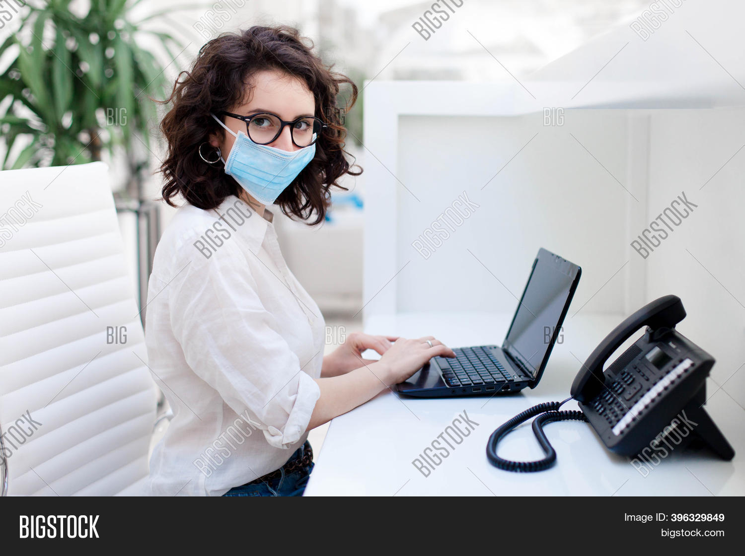 Receptionist Wearing Image & Photo (Free Trial) Bigstock