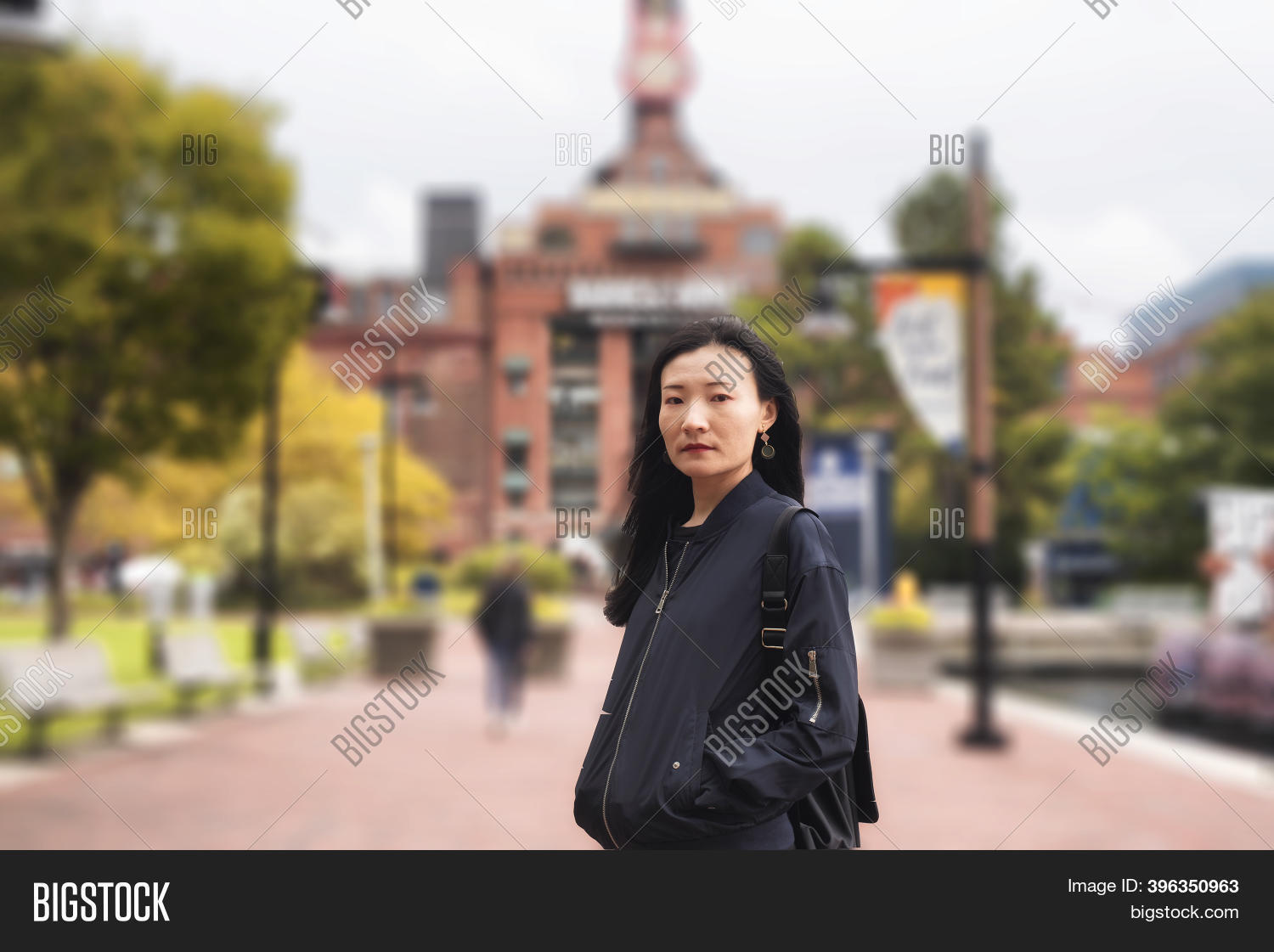 Chinese Woman Standing Image and Photo