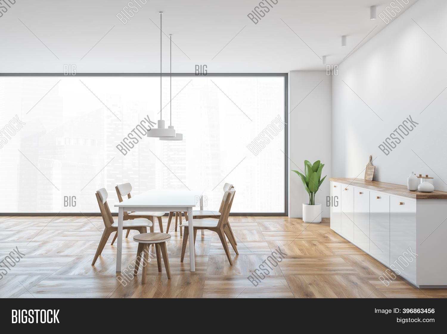White Wooden Dining Image & Photo (Free Trial) | Bigstock