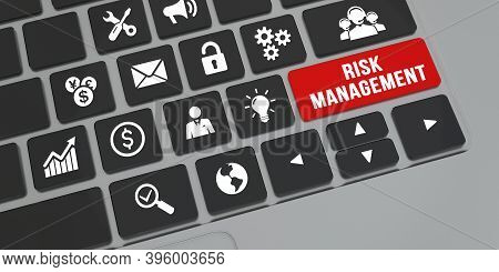 Internet, Business, Technology And Network Concept. Risk Management And Assessment For Business Inve