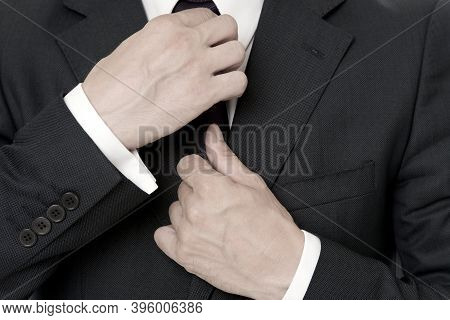 Perfect To The Last Detail. Stylish Details Business Appearance. Business Style Dress Code. Male Han