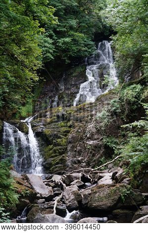 Torc Waterfall Is A Waterfall At The Foot Of Torc Mountain, 8.0 Km From Killarney In County Kerry, I