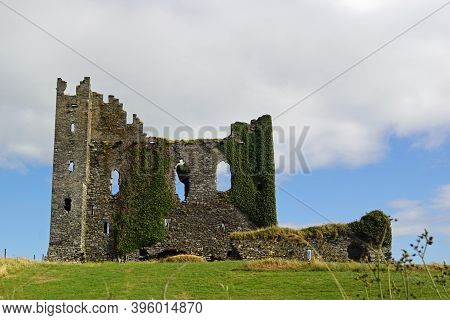 Ballycarbery Castle Is A Castle 3 Miles From Cahersiveen, County Kerry, Ireland.