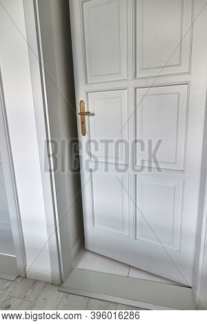 Door of a room left ajar