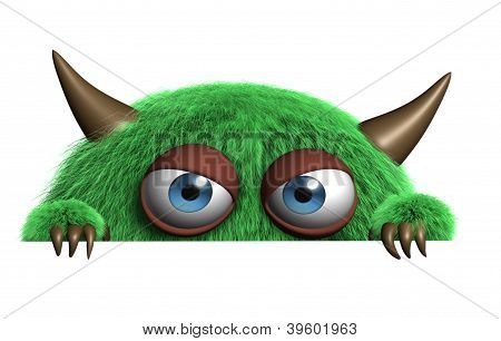 Schattige harige Alien
