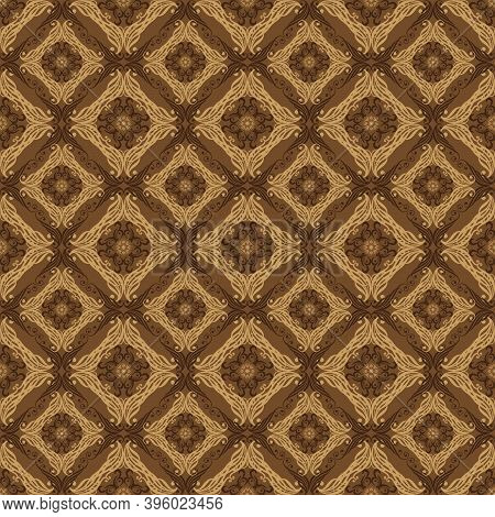 Simple Motifs Design On Traditionally Typical Java Batik With Good Blend Color Concept.