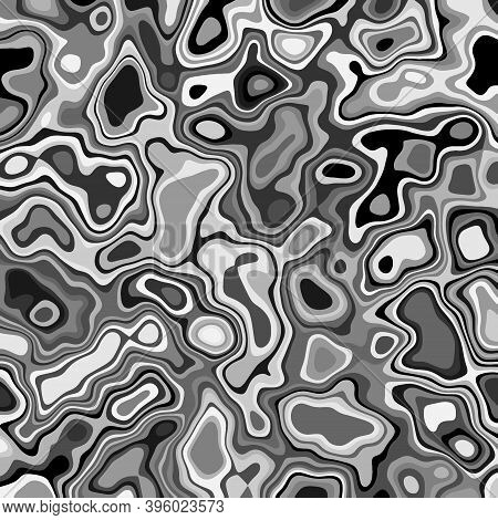 Abstract Background With Liquid Chrome Metal Surface Pixelated Structure