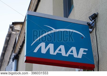 Bordeaux , Aquitaine / France - 11 11 2020 : Maaf Sign And Text Logo Front Of Office Store Assurance