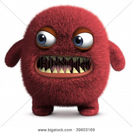 Schattige harige Monster