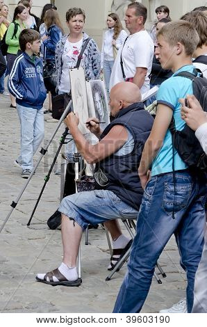 Művész A festmény portré