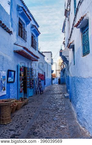 Chefchaouen, Morocco - Oct 14, 2019: Medina Of Chefchaouen. Chefchaouen Or Chaouen Is A City In Nort