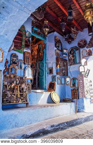 Chefchaouen, Morocco - Oct 14, 2019: Medina Of Chefchaouen. Chefchaouen Or Chaouen Is A City In Nort