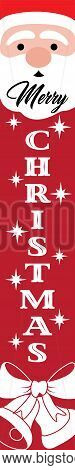 Merry Christmas Vertical Christmas Sign. Welcome Home Lettering. Front Porch Sign