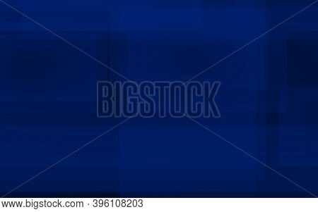 Dark Blue Background. Blue Backdrop With Transparent Suares. 3d Illustration