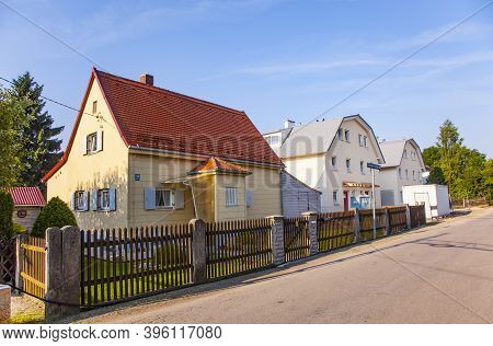 Munich, Germany - June 27, 2010: Typical Elderly House In Housing Area In A Suburban Street Of Munic