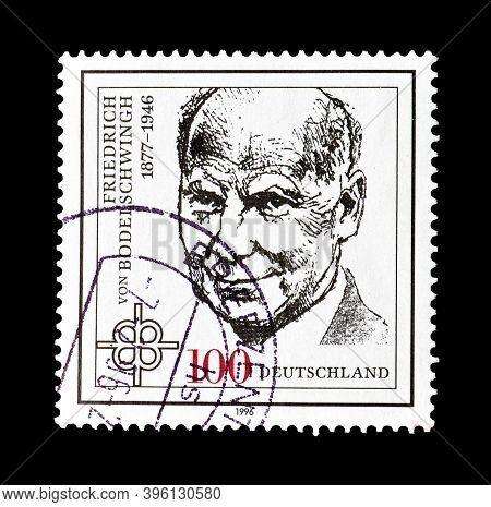 Germany - Circa 1996 : Cancelled Postage Stamp Printed By Germany, That Shows Portrait Of German Pas