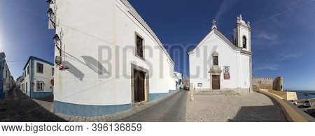 Sines, Portugal - March 9, 2020: Portuguese Church Santa Missa In The Historic City Of Sines, Portug