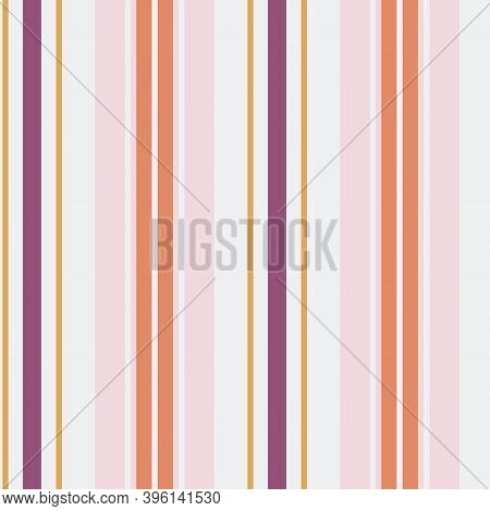 Retro Pink, Orange, And Purple Stripes Vector Seamless Pattern Background
